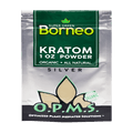 O.P.M.S. Silver Kratom Powder 1oz - Borneo Super Green Vein