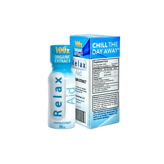 Relax Aid Kratom Extract Shot 10ml - 100X