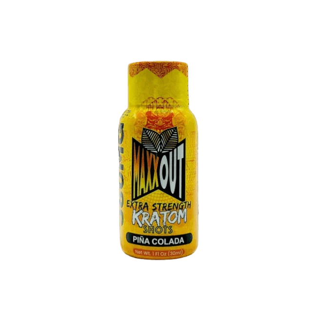 MaxxOut Extra Strength Kratom Shot 380mg - Pina Colada