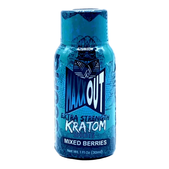 MaxxOut Extra Strength Kratom Shot 380mg - Mixed Berries