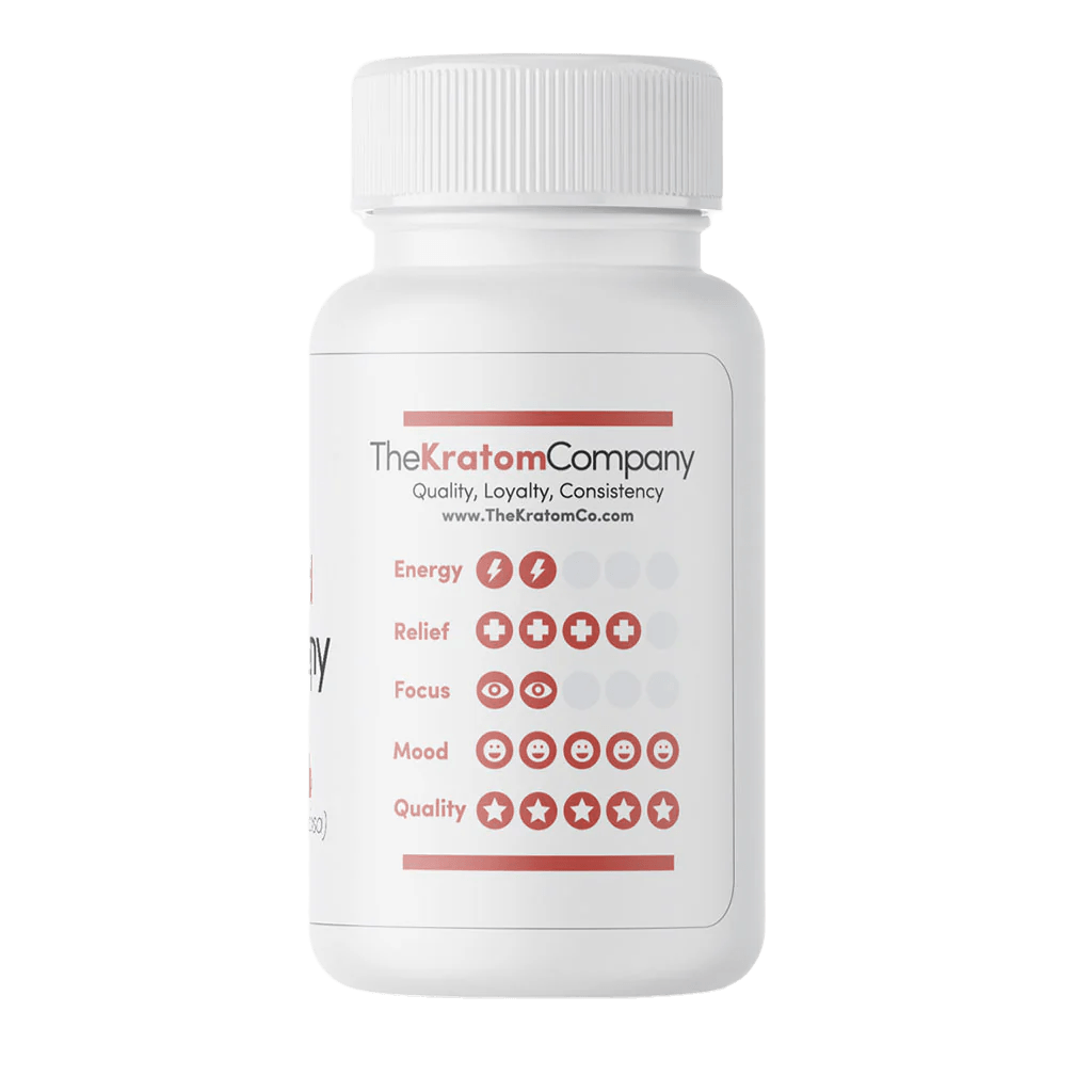 The Kratom Company Kratom Capsules 500ct - Bali Red Vein product information image