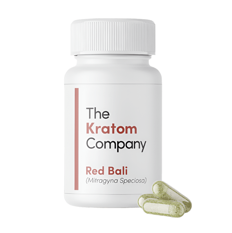 The Kratom Company Kratom Capsules 500ct 500mg Per Capsule - Bali Red Vein