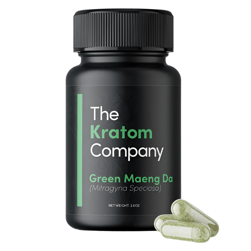 The Kratom Company Kratom Capsules 150ct 500mg Per Capsule - Maeng Da Green Vein