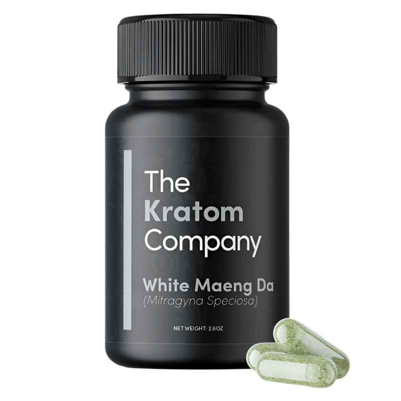 The Kratom Company Kratom Capsules 150ct 500mg Per Capsule - Maeng Da White Vein