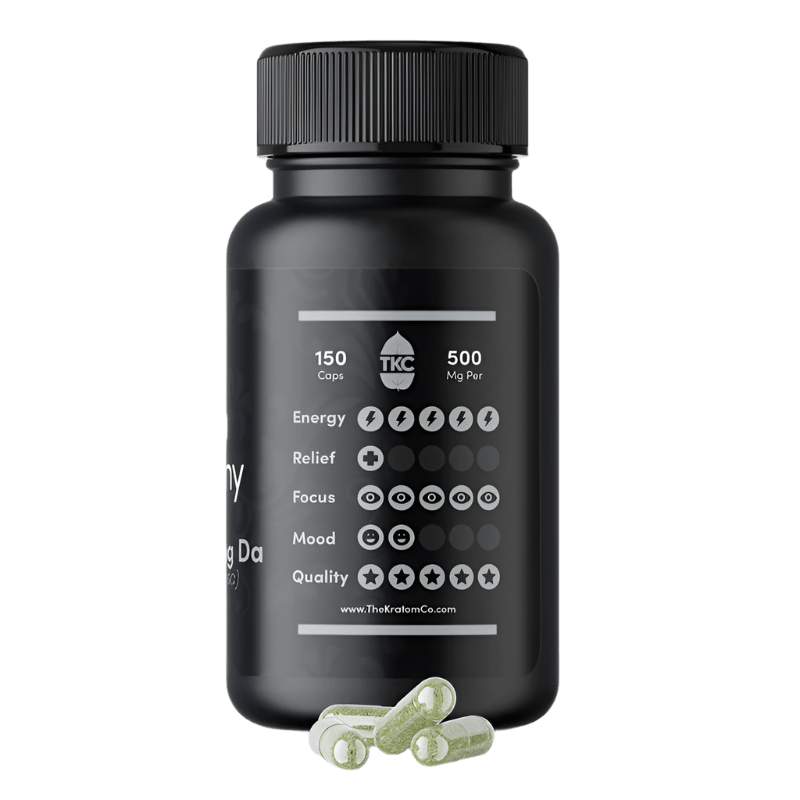 The Kratom Company Kratom Capsules 500ct - Maeng Da White Vein product information image