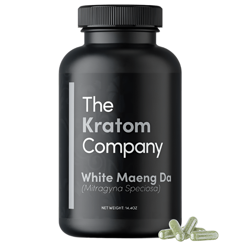 The Kratom Company Kratom Capsules 500ct 500mg Per Capsule - Maeng Da White Vein