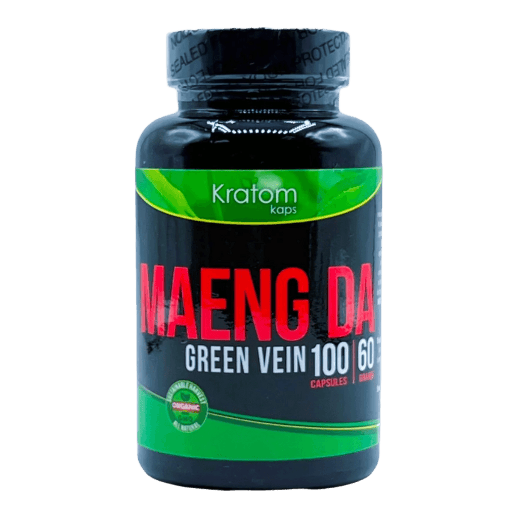 Kratom Kaps Capsules 100ct - Maeng Da Green Vein