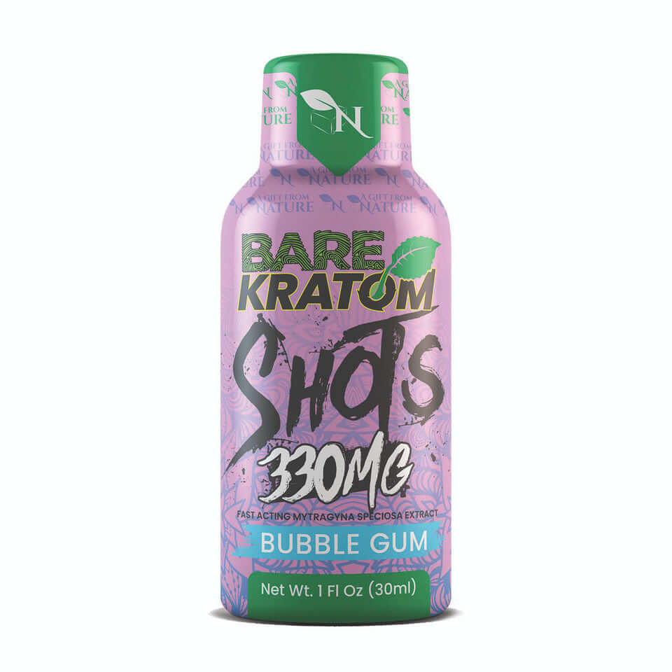 Bare Kratom Shot 30ml 330mg - Bubble Gum