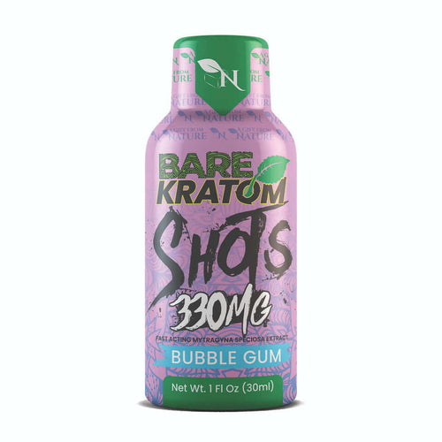 Bare Kratom Shot 30ml 330mg - Bubble Gum