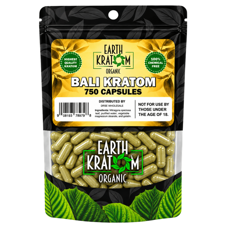 earth kratom capsules bali 750ct