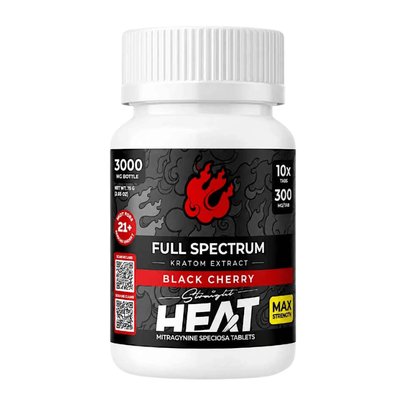 straight heat full spectrum kratom extract tablets