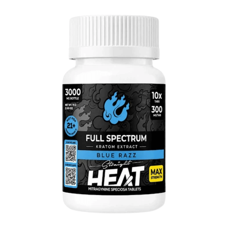 straight heat full spectrum kratom extract tablets