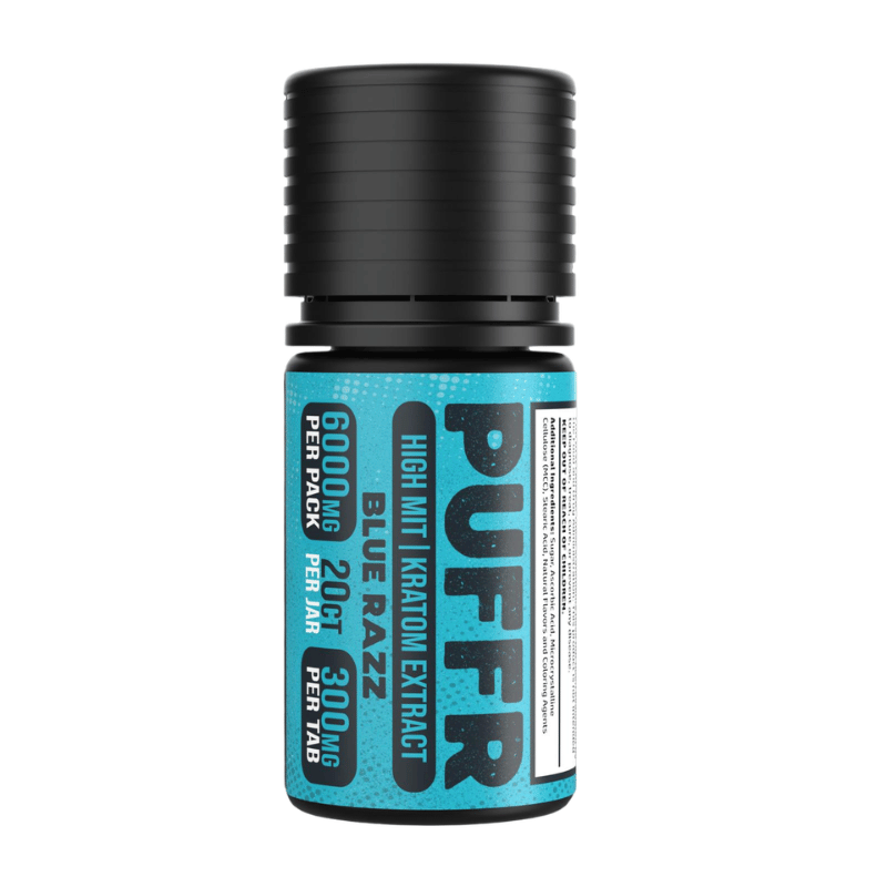 puffr kratom extract tablets 20ct blue razz