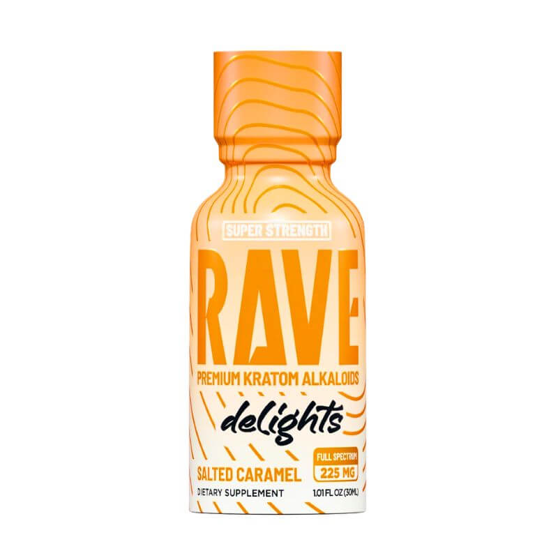 Rave kratom shot salted caramel