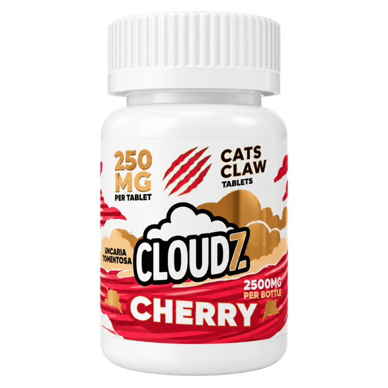 Cloudz Cat's Claw Tablets 10ct - 250mg Per Tablet - Cherry