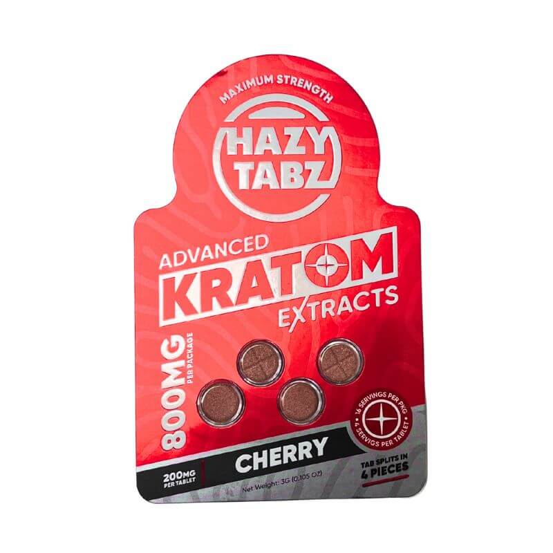 Hazy Tabz Maximum Strength Kratom Extract Tablets 4ct 200mg Per Tablet