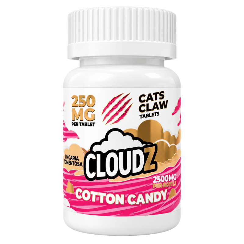 Cloudz Cat's Claw Tablets 10ct - 250mg Per Tablet - Cotton Candy