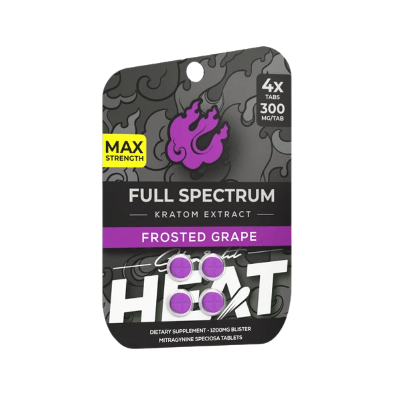 straight heat full spectrum kratom extract tablets
