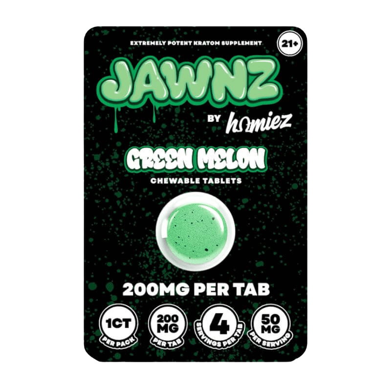 Homiez Kratom Extract tablets 200mg green melon
