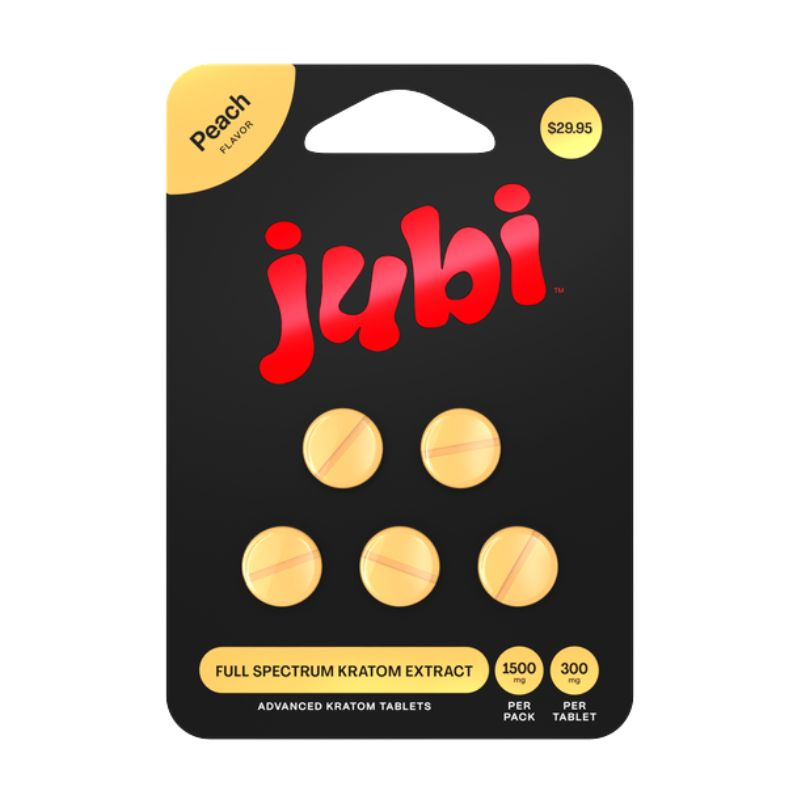 Jubi kratom extract full spectrum peach 5ct