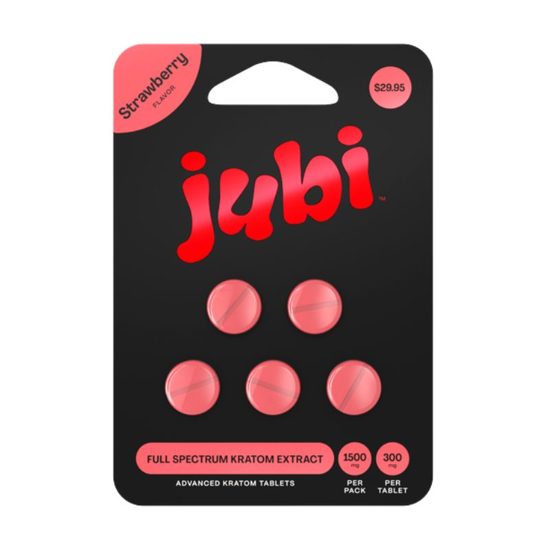 Jubi kratom extract full spectrum Strawberry 5ct