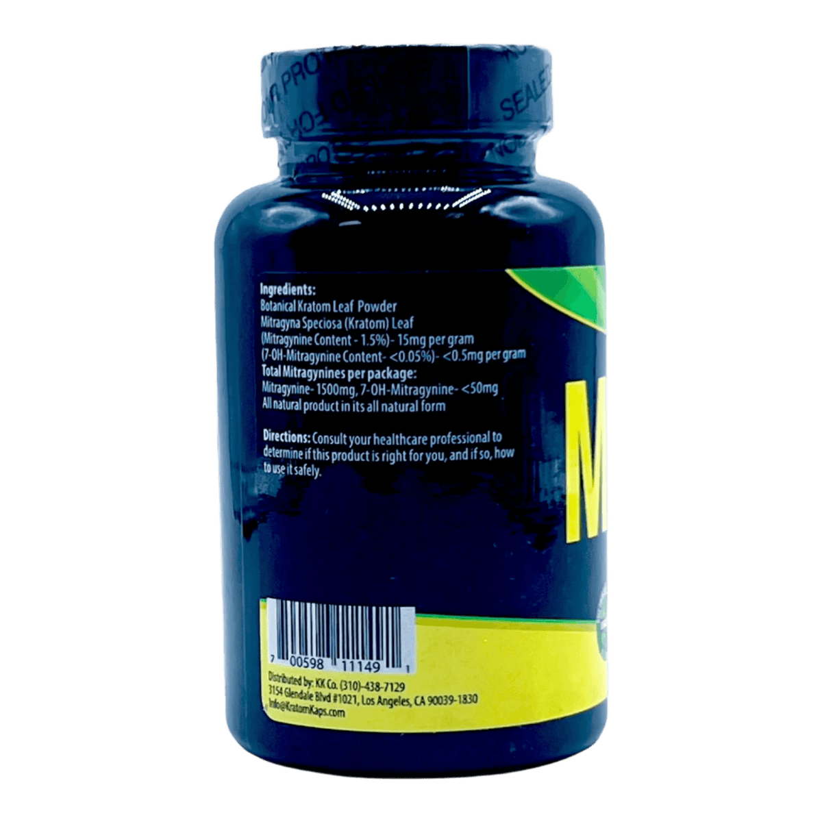 Kratom Kaps Powder 100g - Malay Green Vein - Additional Package View 2