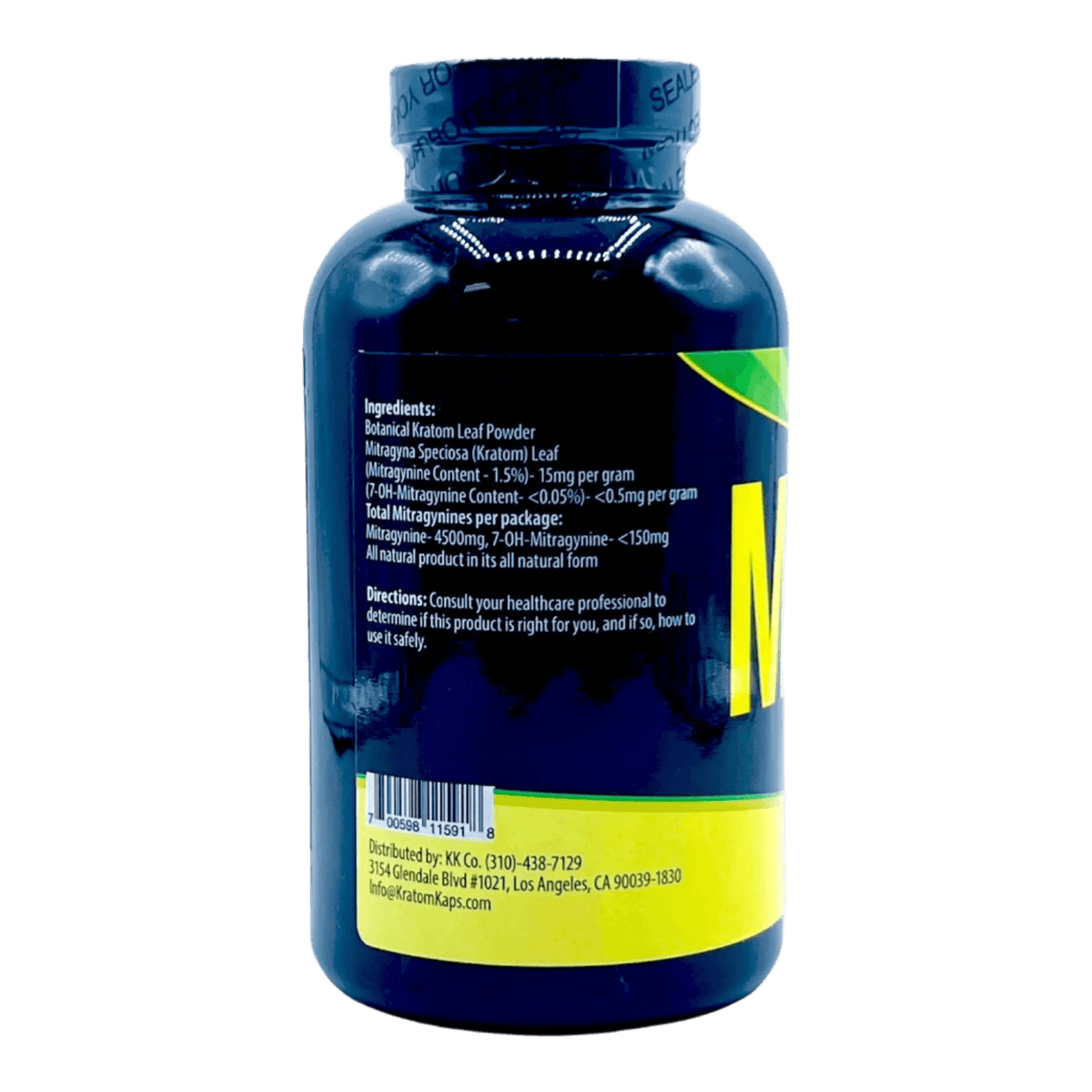 Kratom Kaps Powder 300g - Malay Green Vein - Additional Package View 1