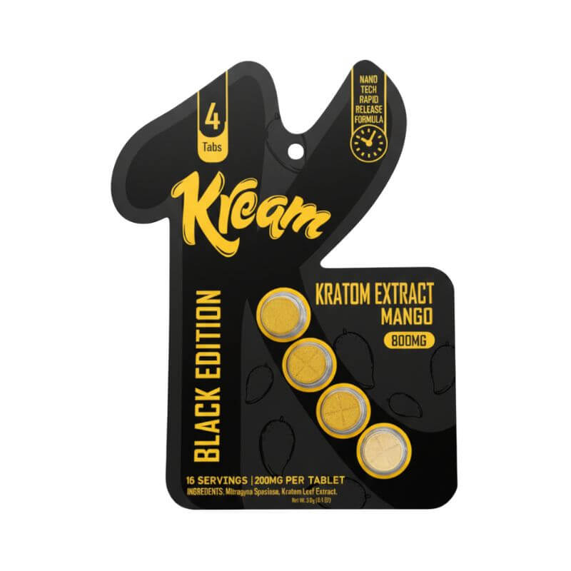 Kream Mango kratom extract tablets 200mg 4-count