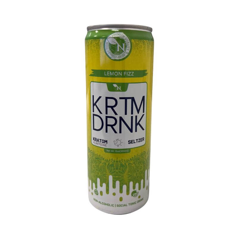 KRTM DRNK Kratom and Caffeine Seltzer - Lemon Fizz