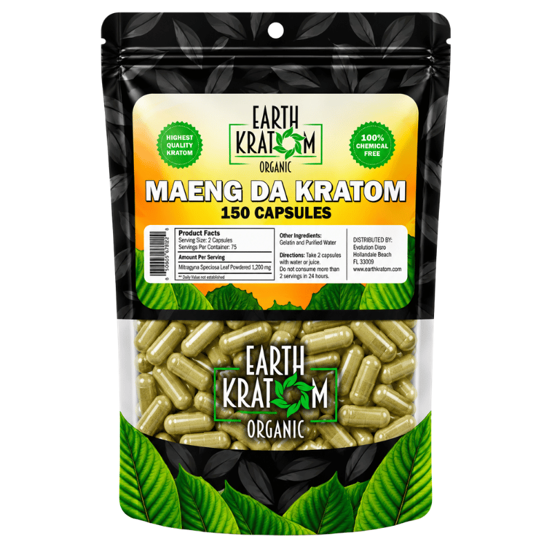 earth kratom capsules maeng da 150ct