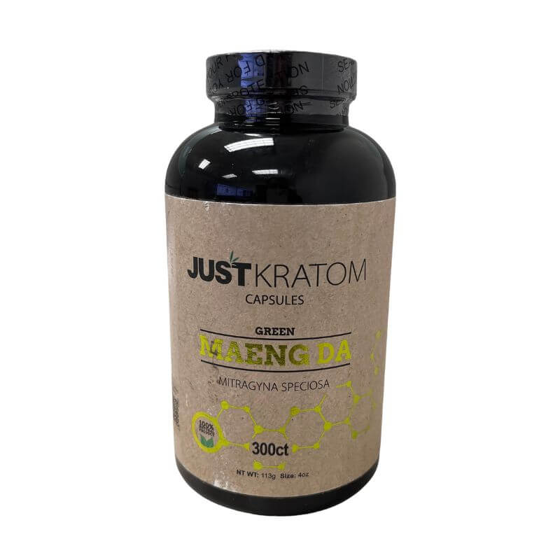 Just Kratom Capsules - 300 Count - Maeng Da Green Vein