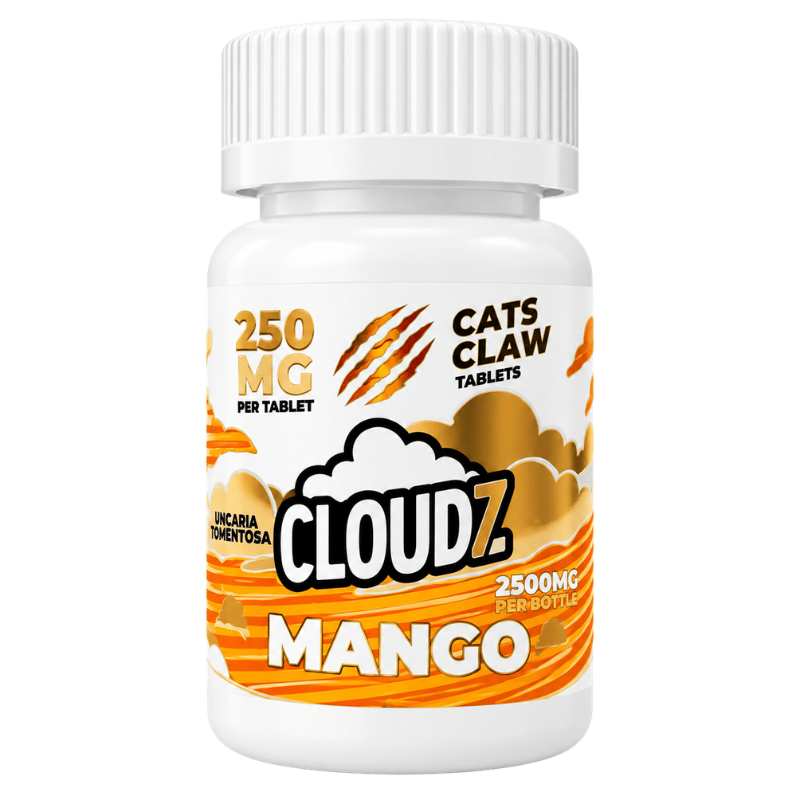 Cloudz Cat's Claw Tablets 10ct - 250mg Per Tablet - Mango