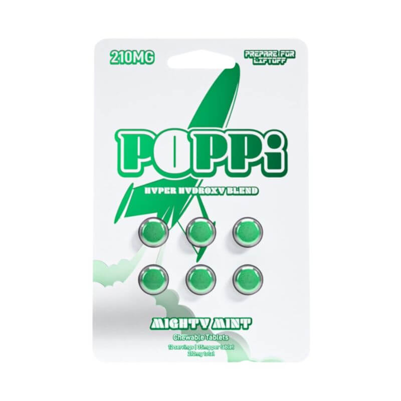 Poppi Hyper Hydroxy Blend chewable tablets - Mighty Mint