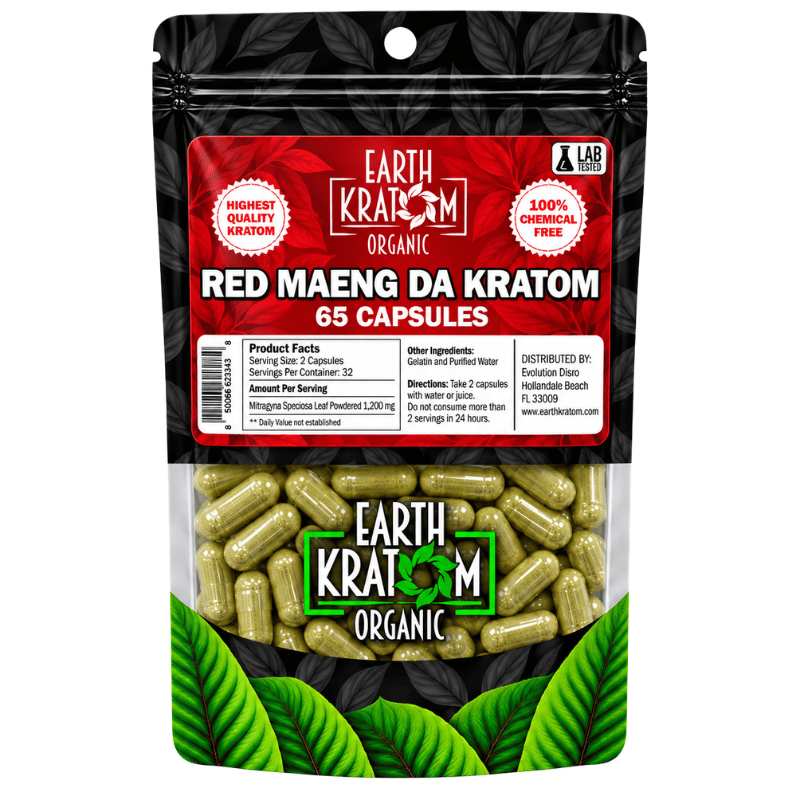 earth kratom capsules red maeng da 65 capsules