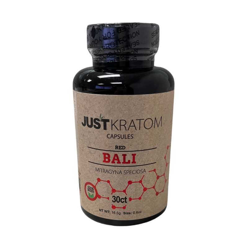 Just Kratom Capsules - 30 Count - Bali Red Vein