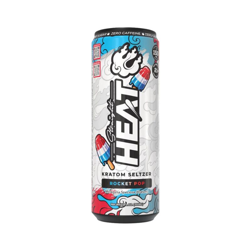 Straight Heat Kratom Seltzer 12oz – 150mg