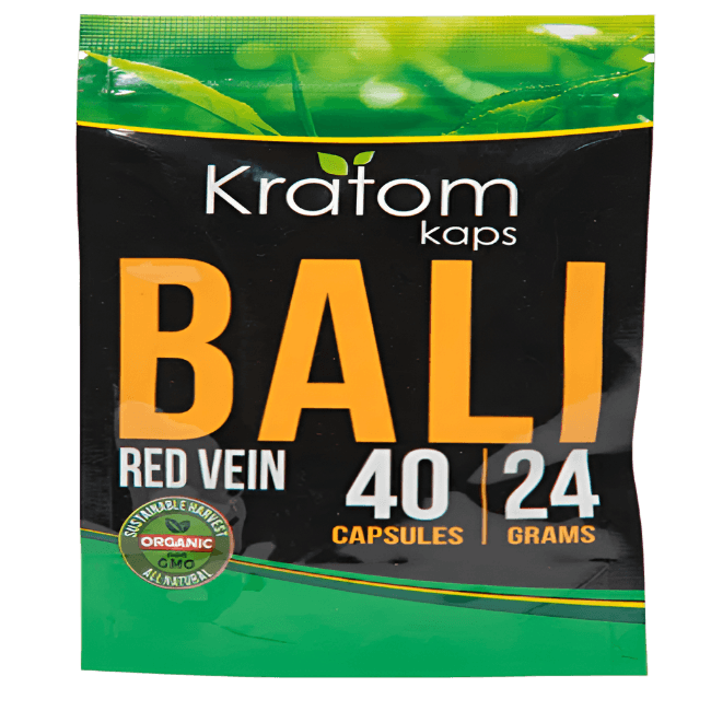 Kratom Kaps Capsules 40ct - Bali Red Vein