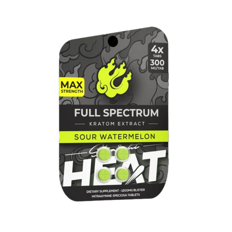 straight heat full spectrum kratom extract tablets