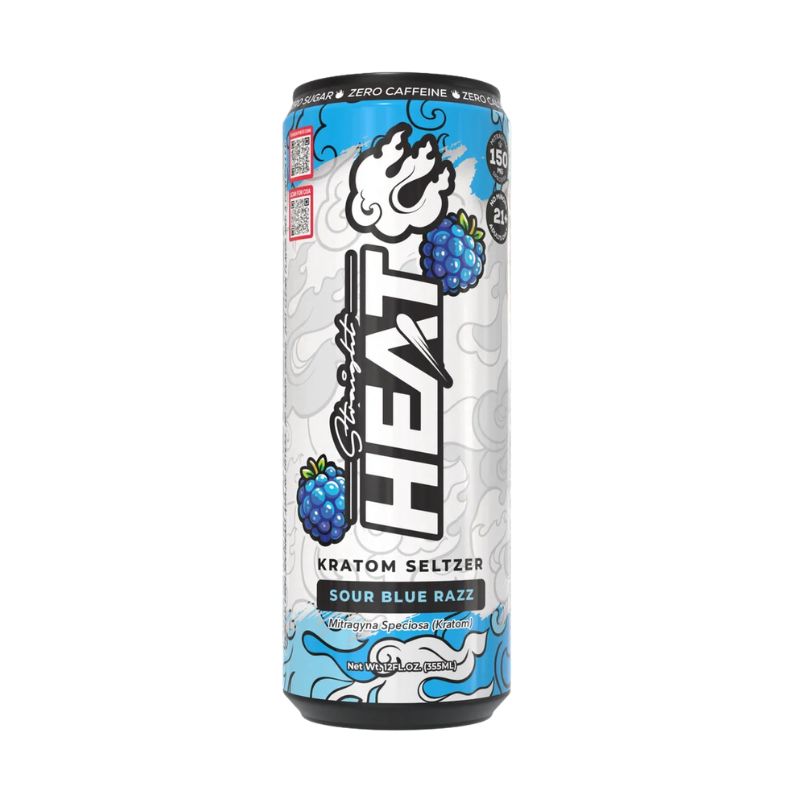 Straight Heat Kratom Seltzer 12oz – 150mg