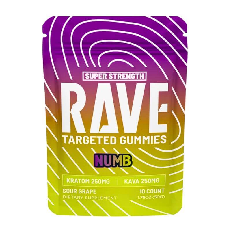 Rave Targeted Kratom Extract Gummies