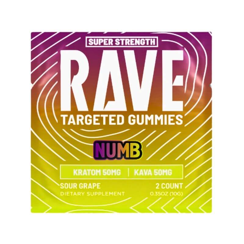 Rave Targeted Kratom Extract Gummies