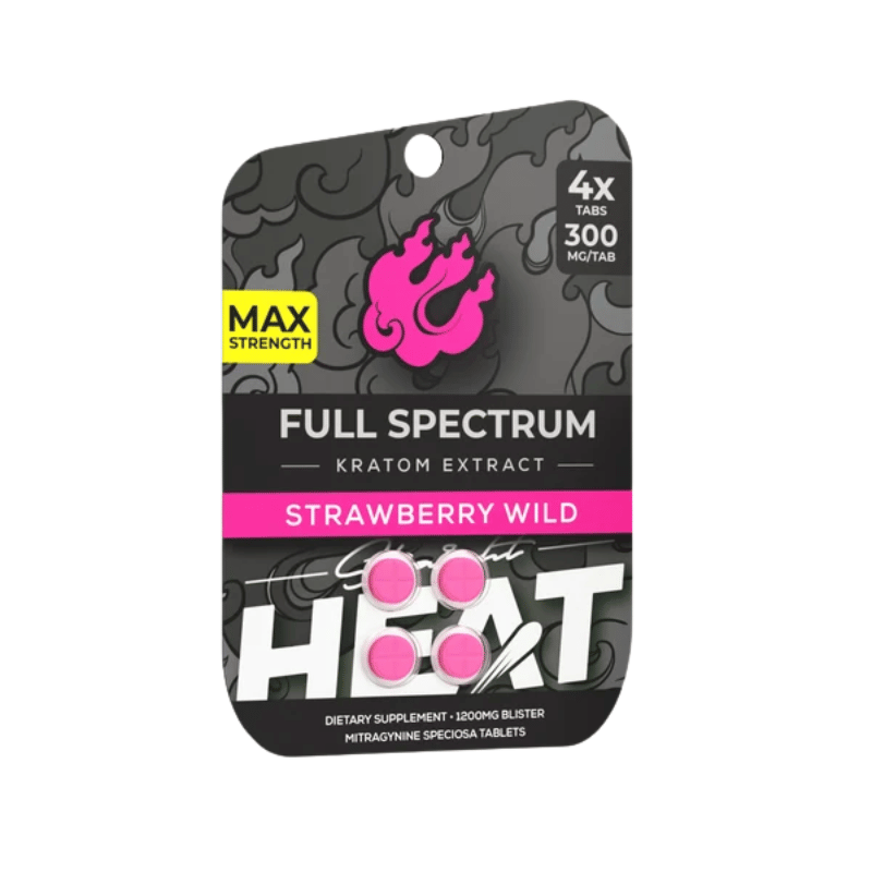 straight heat full spectrum kratom extract tablets