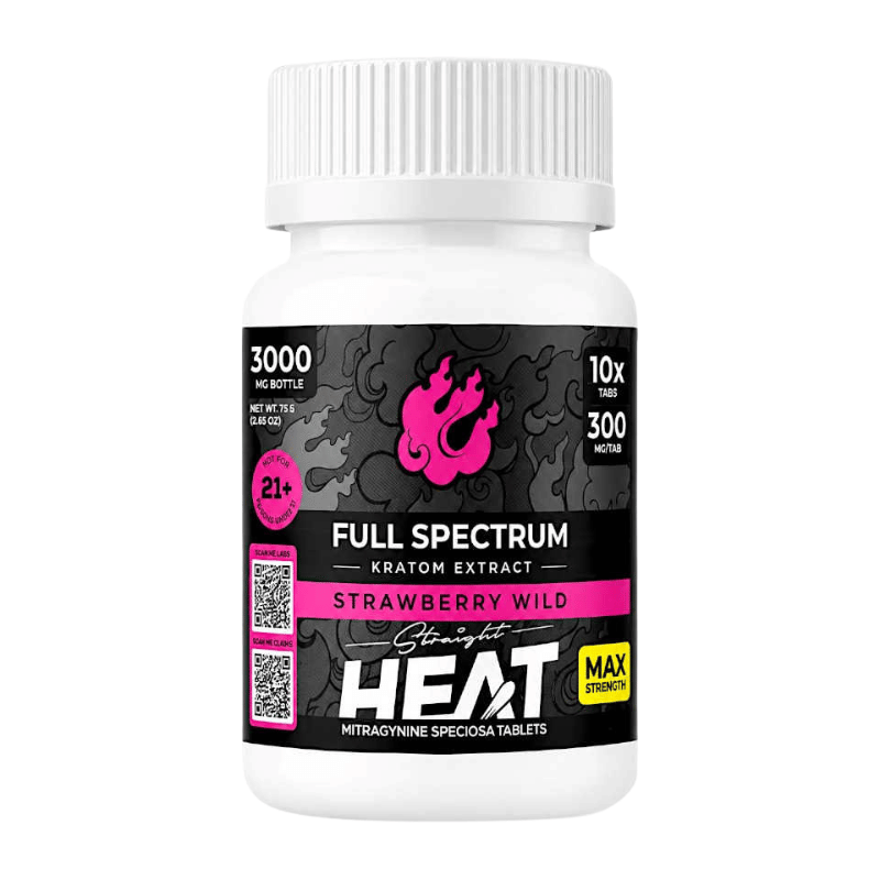 straight heat full spectrum kratom extract tablets