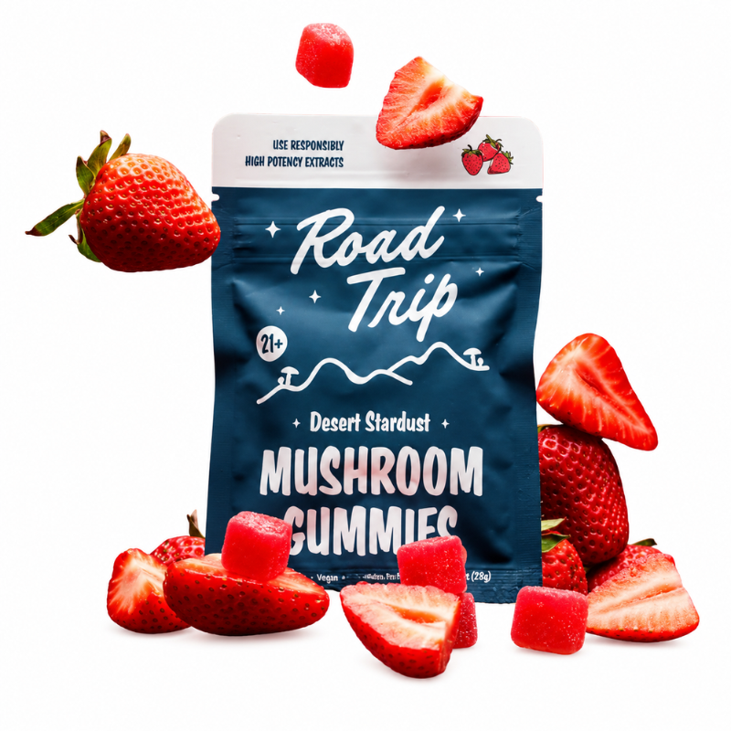 Road Trip Strawberry Mushroom Gummies