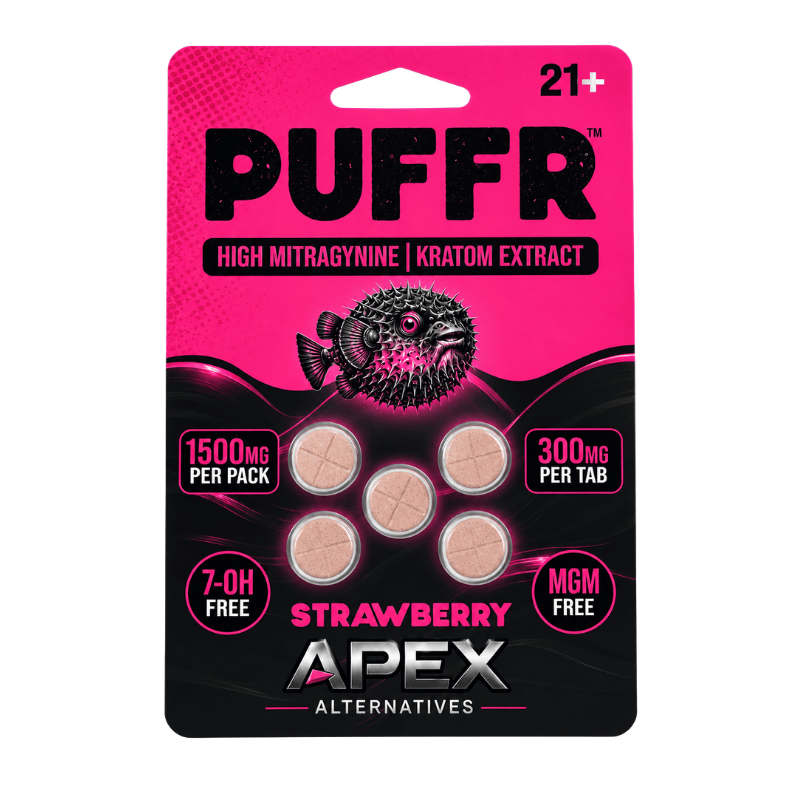 puffr kratom extract 5ct strawberry