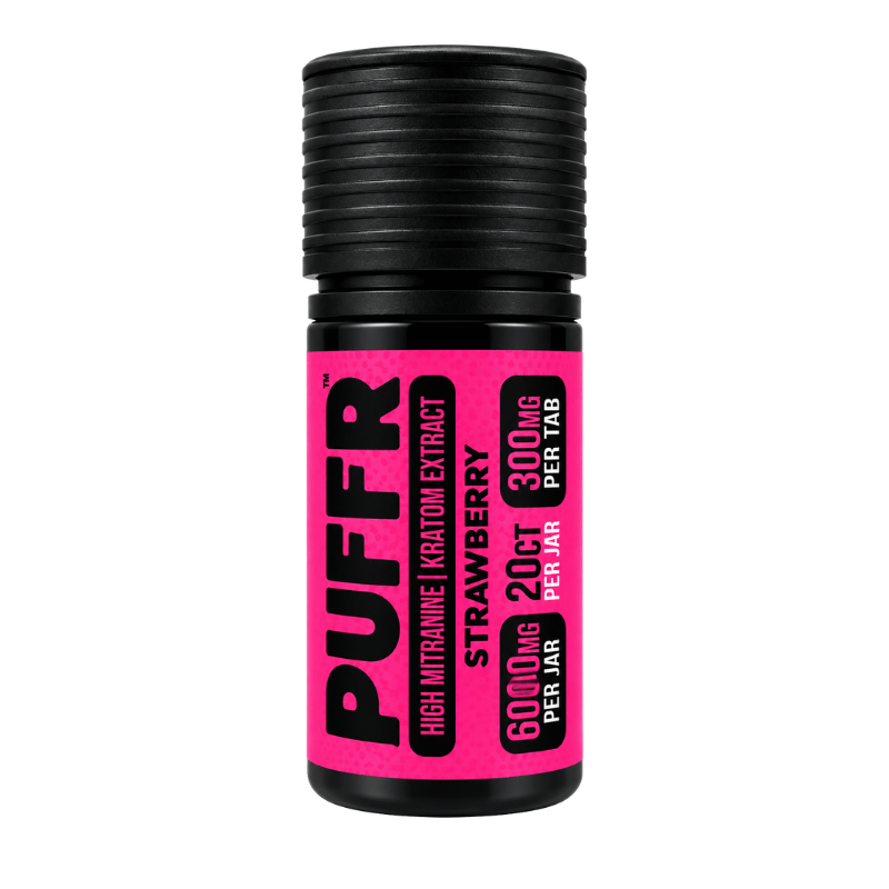 puffr kratom extract tablets 20ct strawberry