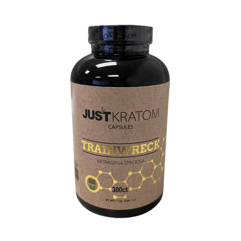 Just Kratom Capsules - 300 Count - Trainwreck
