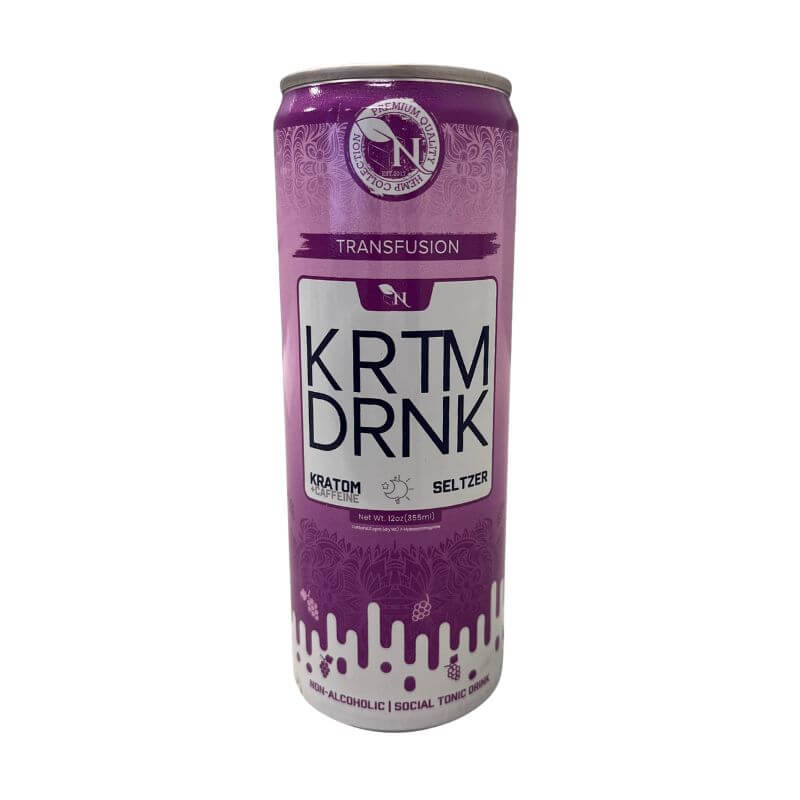KRTM DRNK Kratom and Caffeine Seltzer - Transfusion