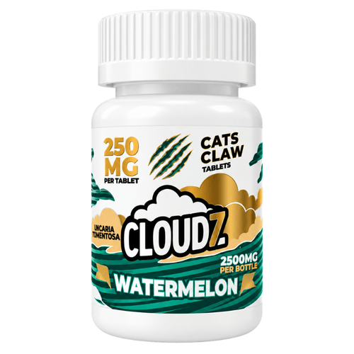 Cloudz Cat's Claw Tablets 10ct - 250mg Per Tablet - Watermelon