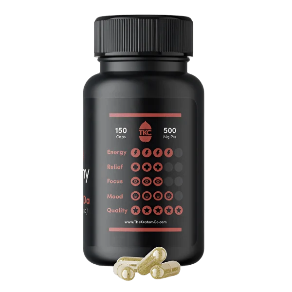 The Kratom Company Kratom Capsules 75ct - Maeng Da Red Vein product information image